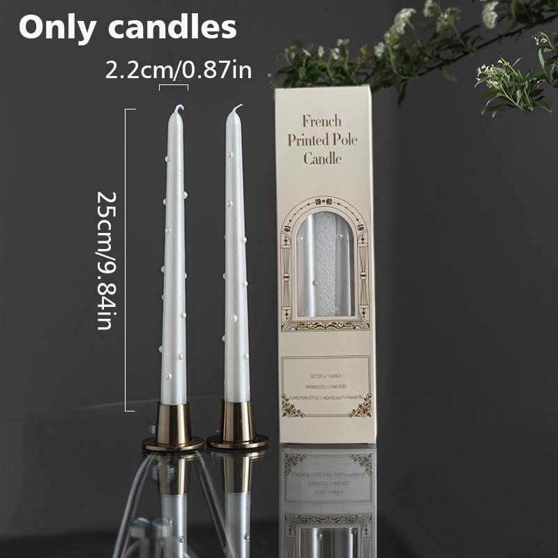 

2 шт./набор Ароматические свечи без дыма Свадебные Соевый воск Романтические Жемчужные свечи Домашние Длинные стержневые свечи Для вечеринки 20/30 см 25cm