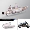 600cc Motorcycle Modified Stainless Steel Exhaust with Carbon Fiber Cover