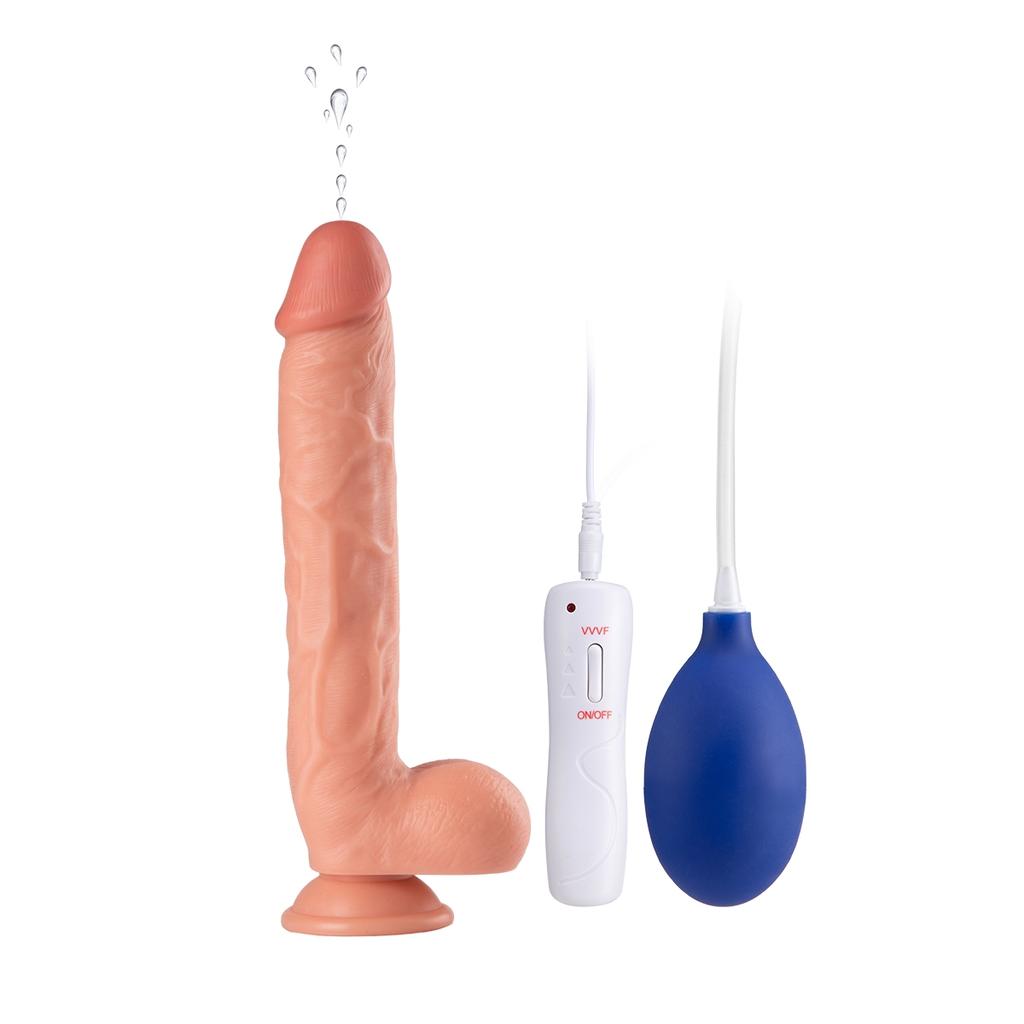 DILDO Realista con Spray de Agua Vagina Anal Punto G Masturbación Juguetes Sexuales para Adultos