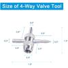 Riseuvo 6Pcs Tire Valve Stem Removal Tool - Single And Double Heads Valve Core Remover, 4-Way Valve Tool Great Tire Repair Tool, 10Pcs Valve Stem
