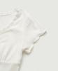 Deobanes Cotton Eyelet Button Top_White
