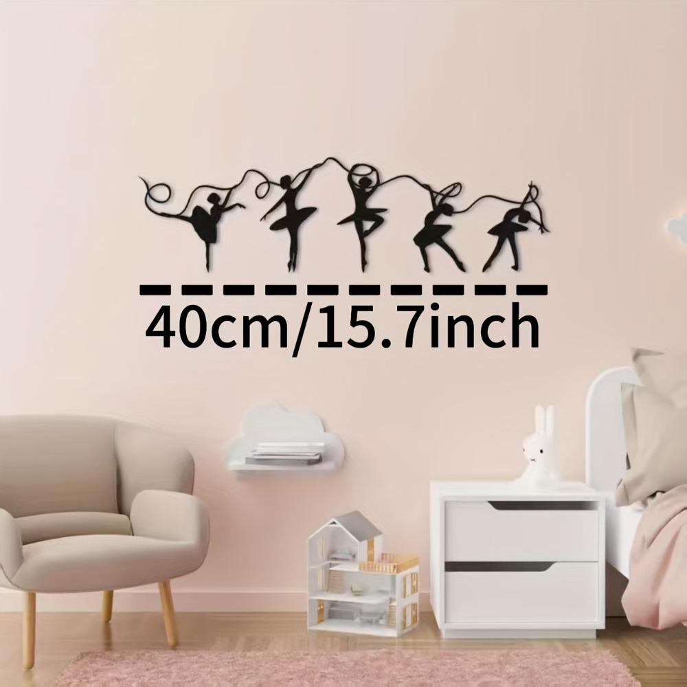 

1pc Metal Ballerinas Wall Decor, Abstract Dance Sculpture for Home Art, Ballet Gift for Women, Housewarming Valentine Birthday 40cm/15.57in
