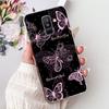 For Samsung Galaxy A6 Plus 2018 Phone Case On Samsung A6+ (2018) A6 A600F A605G Elegant Floral Cat Soft Silicone Clear TPU Cases