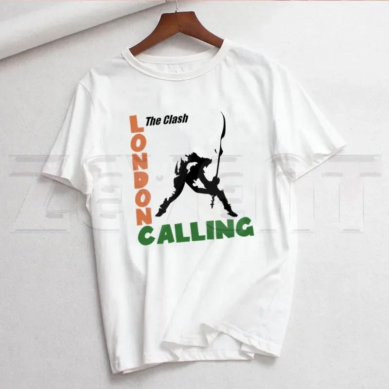 London Calling The Clash Album Aesthetic T Shirts Summer Casual Women's T-shirt Sleeve Female Tops Tees