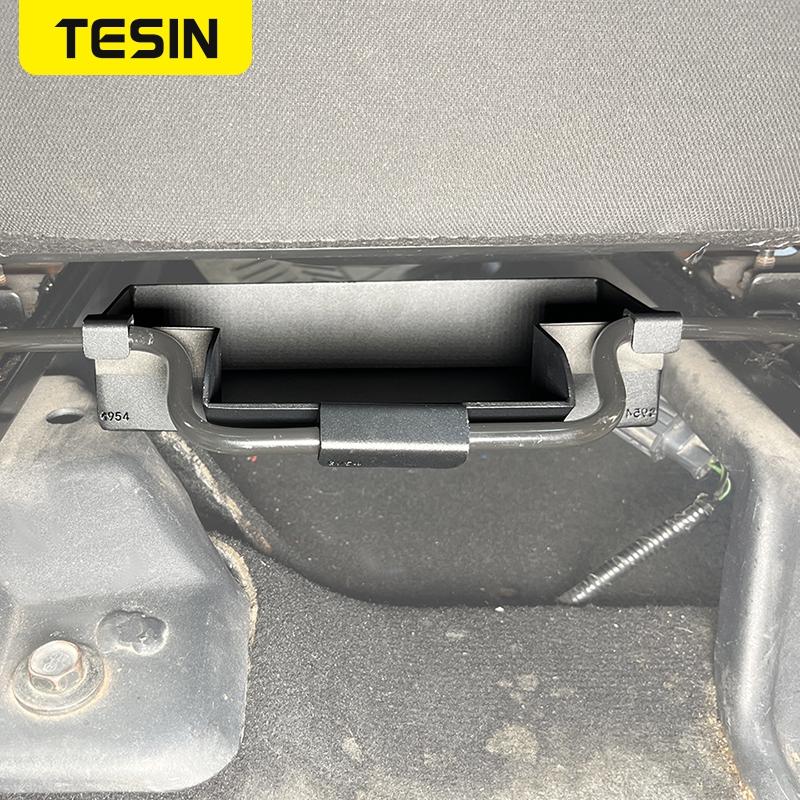 TESIN Car Front Seat Under Storage Box Organizer Tray fit for Jeep Wrangler JK 2007-2017 Stowing Tidying Interior Accessories