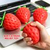 Strawberry Shaped Squishy Toy, Ultra Realistic 3D Design, Soft & Washable, Ideal Stress Relief Toy For Desk Decoration