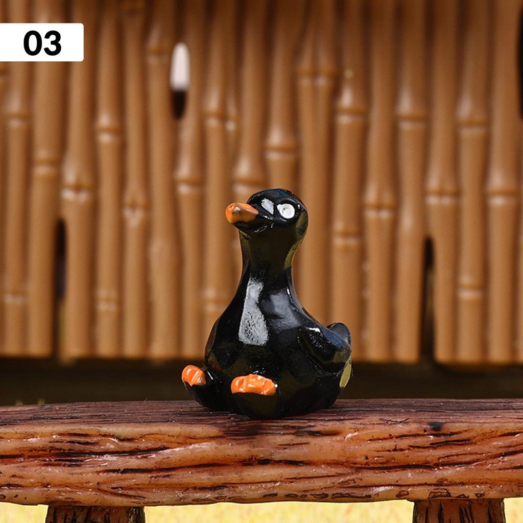 56PCS Glow In Dark Duck Resin Decorations Mini Luminous Ducky Ornaments For DIY Fairy Garden Desktop Car Office Decor