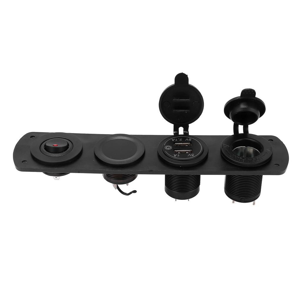 USB nabíjačka do auta 4 diery 2,1A Vodotesný dizajn Inteligentné ovládanie Dvojitý port Zásuvka do auta