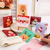 Oil Painting Christmas Card Ins Holiday Wishes Postcard Cardboard Envelope Diy Gift Decoration Message Card Letterhead