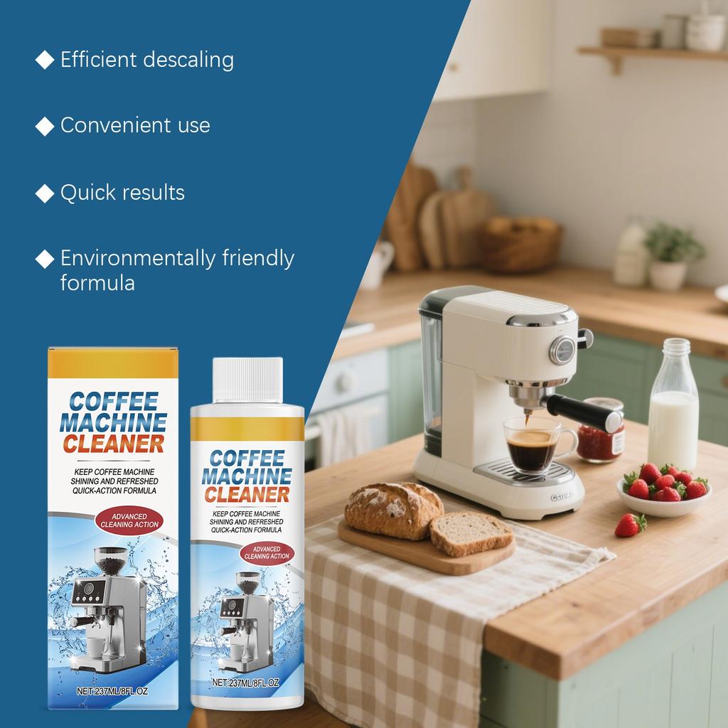 Dishwasher Cleaner And Coffee Machine Descaler,Coffee Maker Cleaner For All Single Use Coffee And Espressos Machines237ml