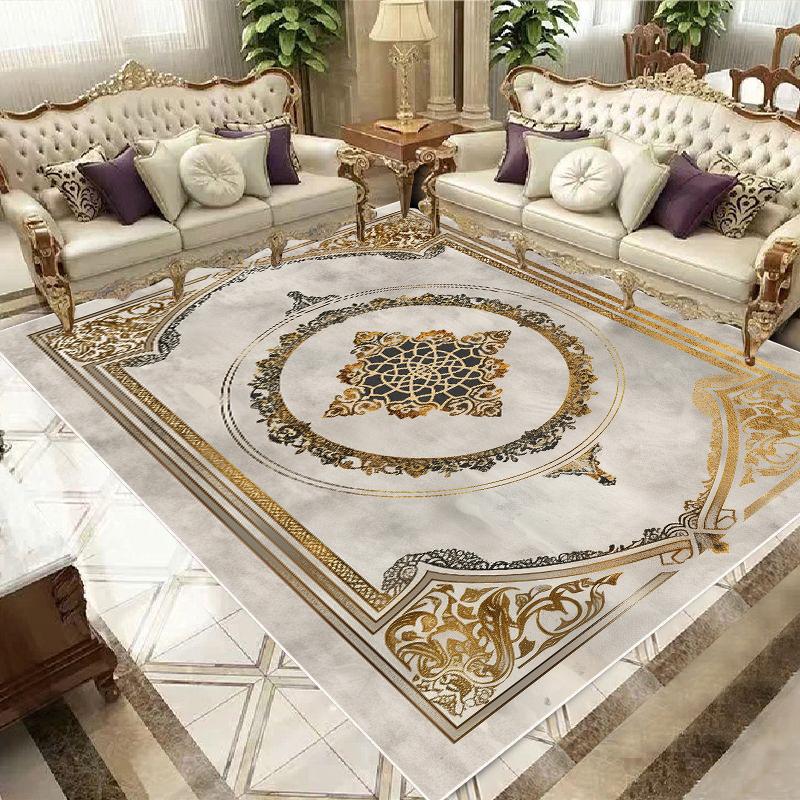 Luxury European and American Style Carpet Living Room Large Area Rugs 200x400cm Bedroom Decor Cloakroom Non-slip Floor Mat