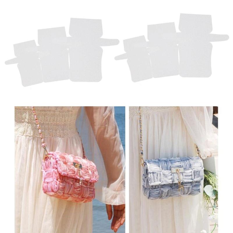 Mesh Acrylic Canvas Sheets Set for Embroidery and DIY Crochet Weaving Crossbody Bag Purse Making Craft Projects Kits