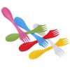 1Pc 3 In 1 Spoon Fork Cutter Travel Camping Hiking Picnic Utensils Plastic Spork