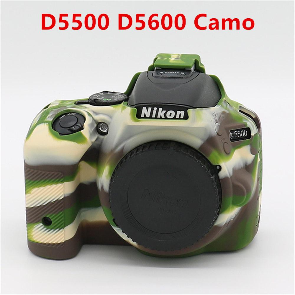 Soft Silicone Armor Camera Body Case For Nikon D600 D610 D7100 D7200 D7000 D5500 D5600 D7500 D5300 D750 D5200 Protective Cover