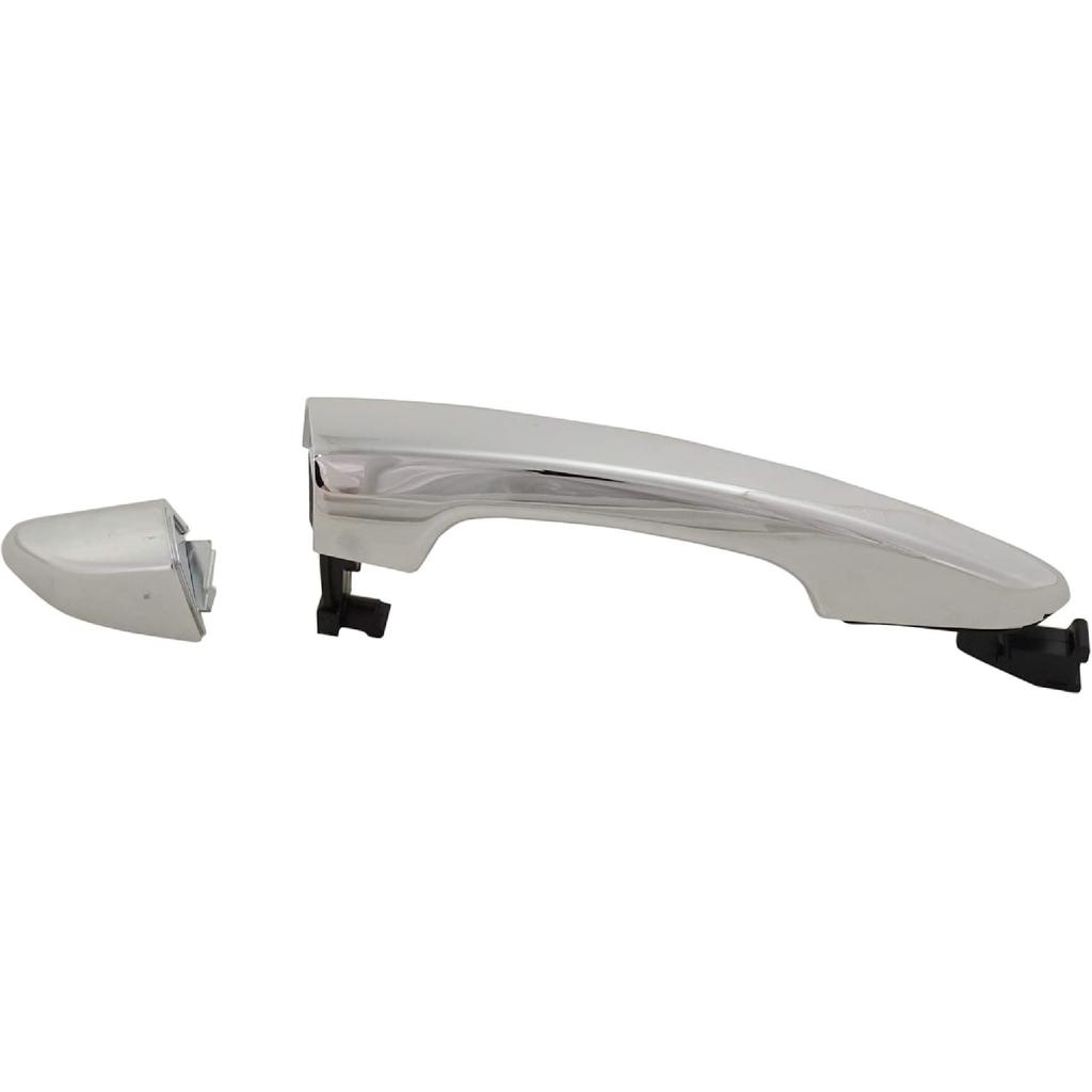 Chrome Front Passenger Right Side Door Handles with Cap Assembly with Key Hole Rh Compatible with Hyundai Sonata 2015-2019 Replace 82661C1110,