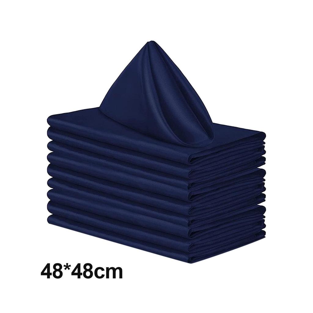 Set of 10 Elegant Napkins for Weddings and Special Events