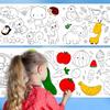 Kinder Malpapierrolle Klebrig DIY Wand Boden Malen Farbfüllung Graffiti Pädagogisches Kunstspielzeug Für Kinder Geburtstagsgeschenke