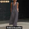 Women's Fashion Casual Sleeveless V Neck Pants Suits