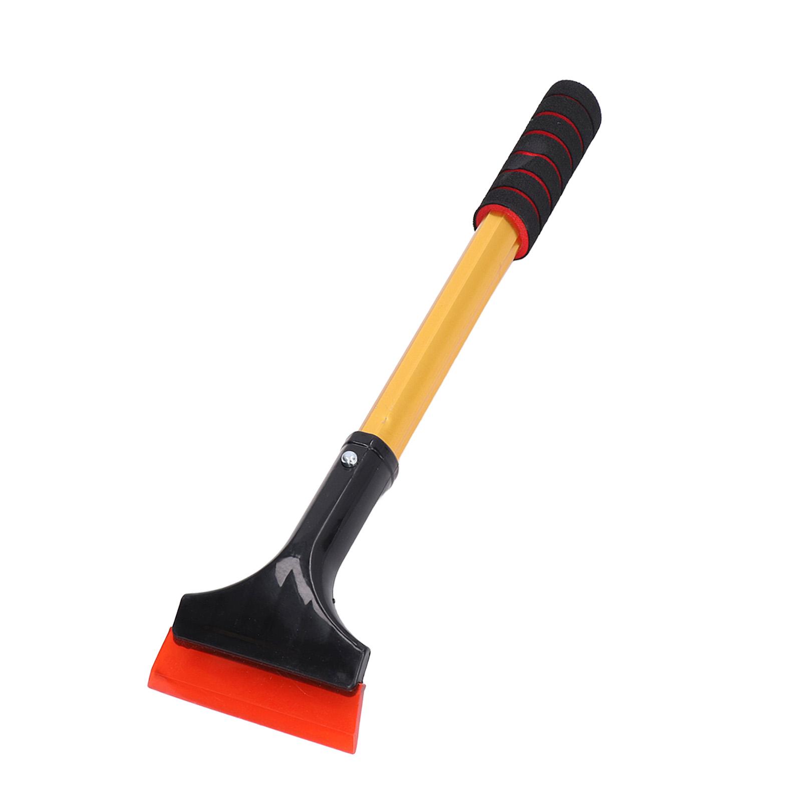 

Автомобильная лопата для снега с телескопической ручкой из мягкого ПВХ с антифризом, нескользящий скребок для льда для окон для внедорожников, внедорожников, грузовиков