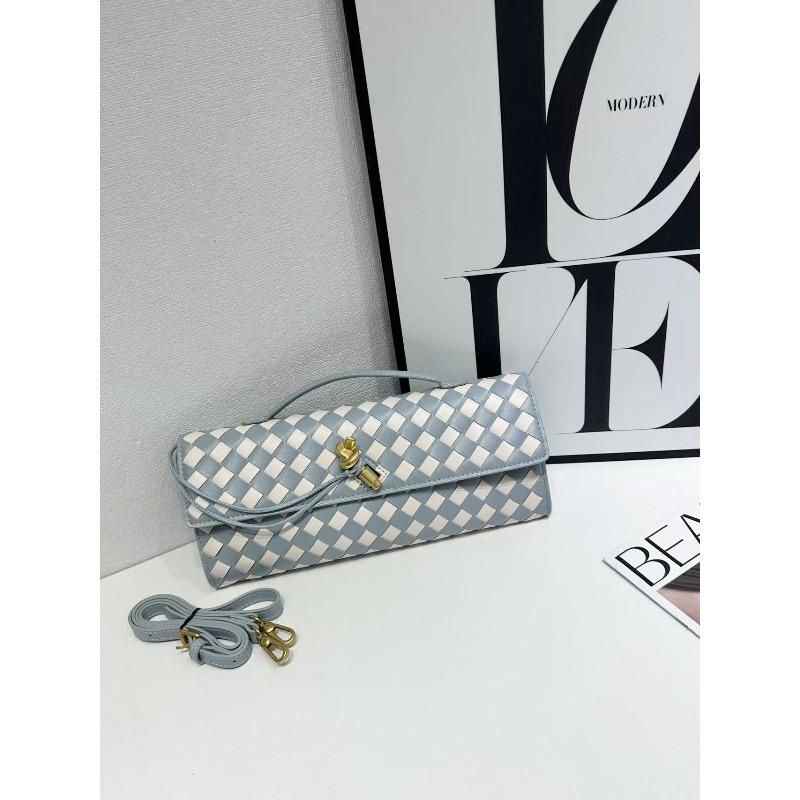 Women's bag New metal lock woven bag Crossbody bag Baguette bag Hand bag Versatile shoulder bag