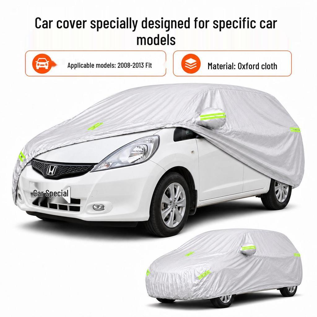 Honda Fit Car Cover: Waterproof, Heat Insulating, Sun-Protective, Universal All-Season Oxford Cloth Coat