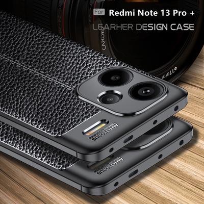 Για Θήκη Redmi Note 13 Pro Plus Θήκη Xiaomi Redmi Note 13 Pro Plus Capas Bumper TPU Μαλακή Δερμάτινη Θήκες Redmi Note 13 Pro Plus