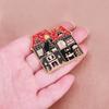 Haunted House Brooch Badge Kawaii Ghost Room Enamel Pin Halloween Gothic Spooky Jewelry
