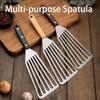 Stainless Steel Fish Spatula With Handle For Grilling Flipping Steak And Fish Perfect For Kitchen And Outdoor Cooking
