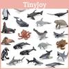 Реалістичний набір фігурок морських тварин: Акули, Черепахи, Дельфіни, Пінгвіни та Краби. Для дітей та колекціонерів
