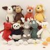 Baby Elephant Lion Fox Rabbit Pig Panda Duck Monkey Soft Stuffed Toys Cute Torest Animal Plush Toy
