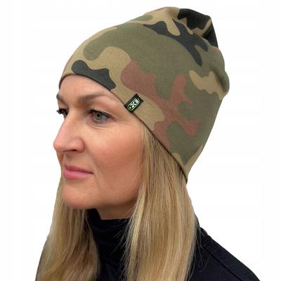 Women's Unisex Cap for Spring Autumn Cotton SVR+ Sport Camouflage Green