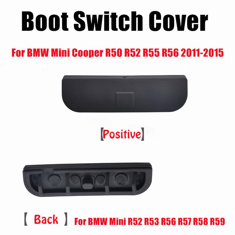 Trunk Handle Rubber Cover Lid Pad For BMW Mini Cooper R50 R52 R55 R56 2011-2015 Car Rear Door Tailgate Handle Switch Button Cap