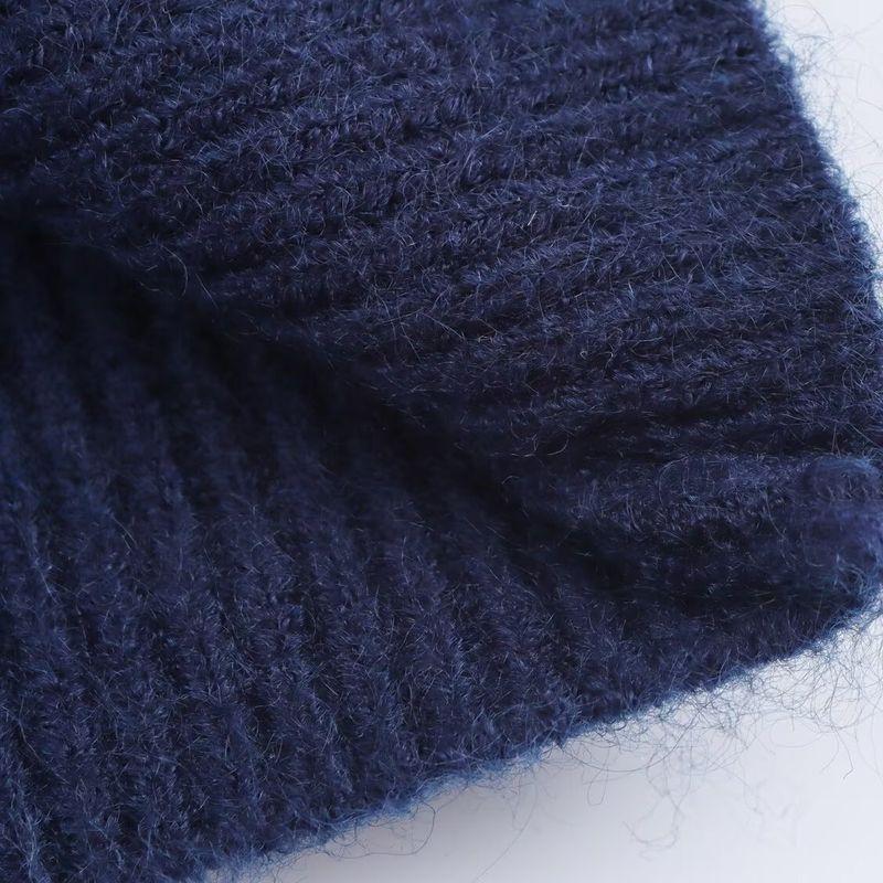 Zbzr Autumn New Women Clothes Western Style Fashion Temperament All-Match Round Neck Long Sleeve Breasted Embroidery Knit Cardigan