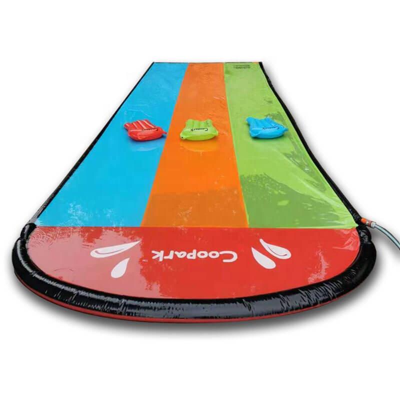 

Надувные водные горки для детей и взрослых, садовые гонки, водные горки на 3 человека, коврик, летние игрушки для распыления воды для уличной травы