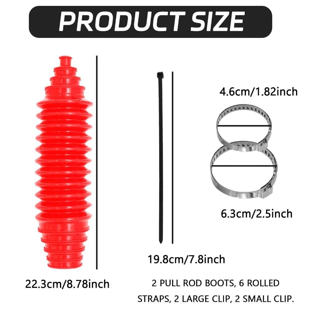 2pcs Dustproof Car Steering Boot Universal Steering Boot Gaiter Drive Shaft Boot Car Accessories