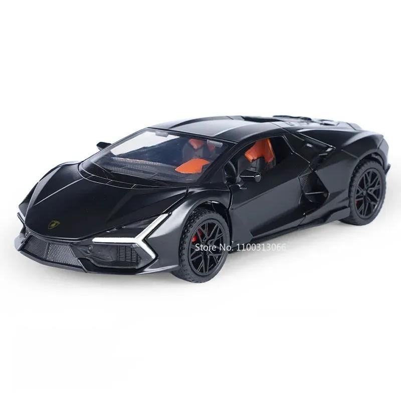 

1:32 Scale Sian Revuelto Sports Car Model Toy Music Light Pull Back Supercar Scissor Doors Opened Models Home Decor Decoration