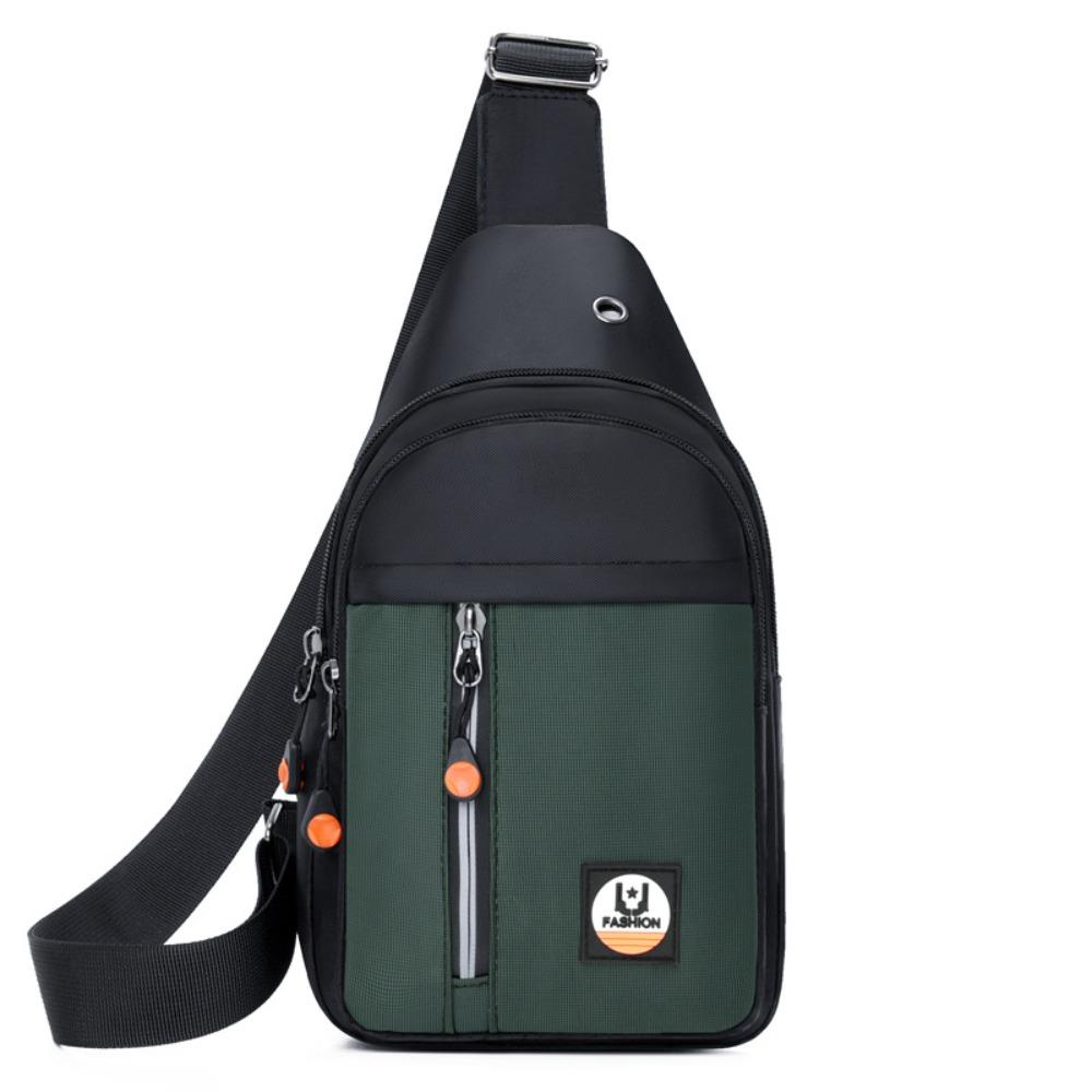 Oxford Cloth Outdoor Waist Bag Multipocket Sports Walking Bag Zipper Men's Chest Bag Motorcycle