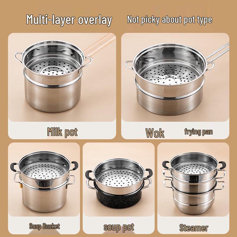 ZISIZ Small 304 Stainless Steel Steamer Basket