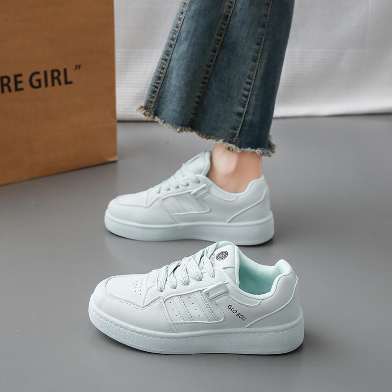 

CRLAYDK Женские кроссовки Удобные повседневные кеды для скейтбординга Ходьбы Женские для бега из ПУ кожи Белые Спортивные Теннисные 40