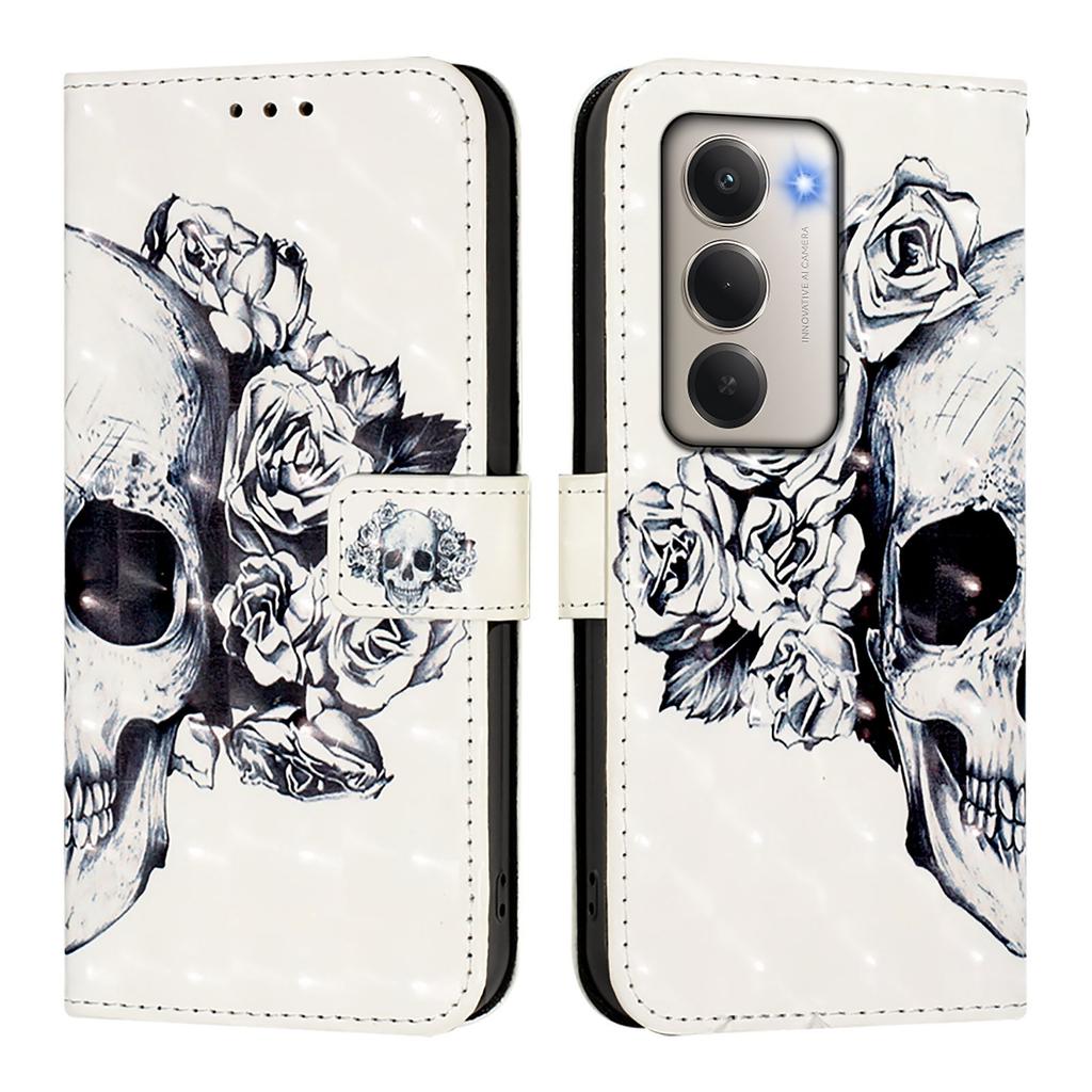 For Xiaomi Redmi 15 5G Leather Case Pattern Printing Wallet Stand Mobile Cover with Strap