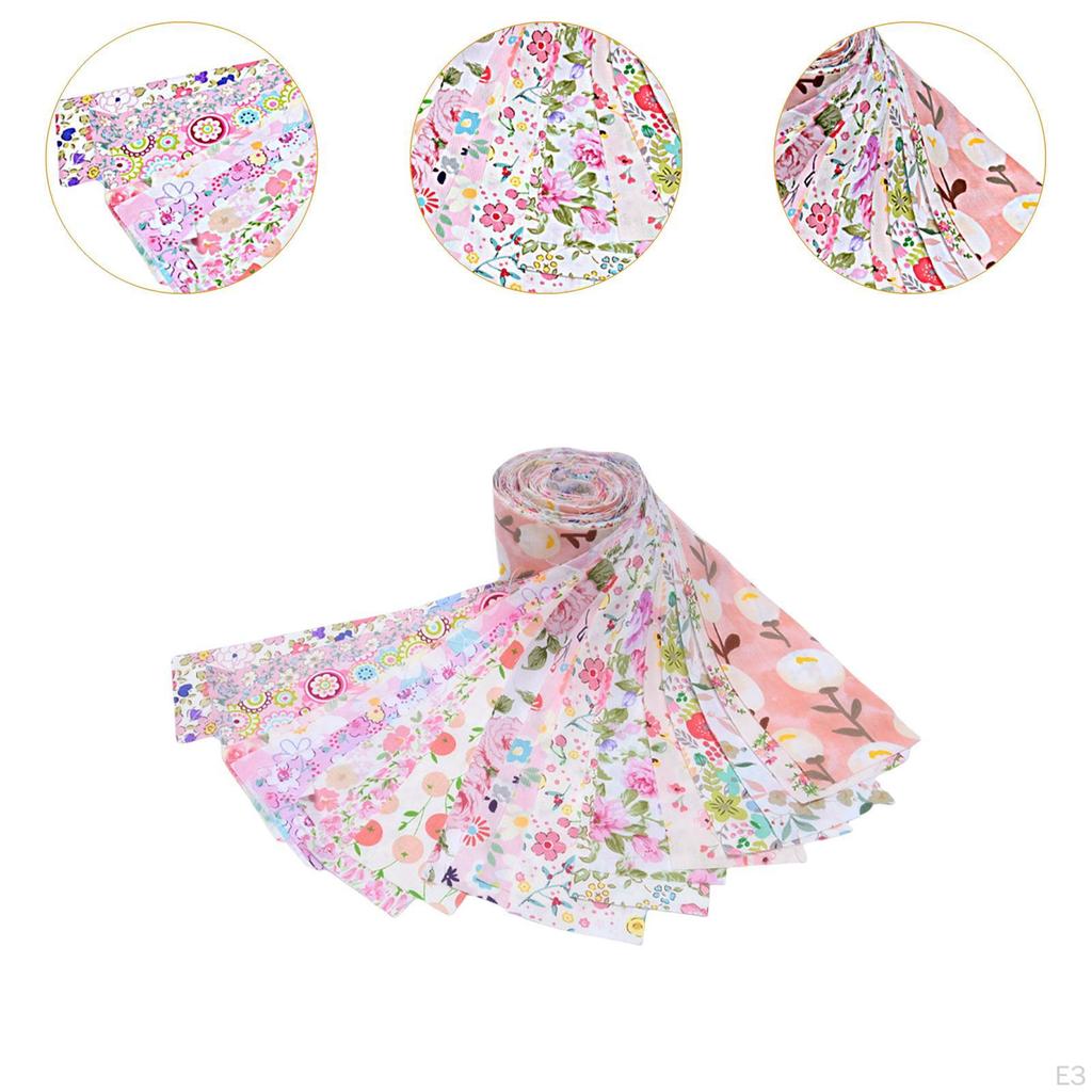 40 Pieces Jelly Roll Fabric Strips Floral Quilting 2.5 inch Collection Sewing Patchwork Craft