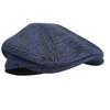 Berretto Retro in Lino Sottile Traspirante Cappellino con Visiera Unisex Bianco Cappello Forward Elegante Casual Beccaccino Copricapo per Uomini Donne