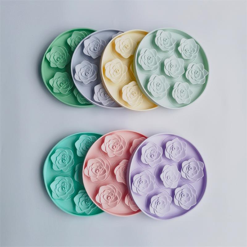 Tapete Redondo de Silicone para Alimentação Lenta de Animais de Estimação Tapete para Lamber para Cães Tapete Anti-Sufocamento para Alimentação Lenta de Gatos Tigela para Alimentação Lenta de Cães Suprimentos para Animais de Estimação