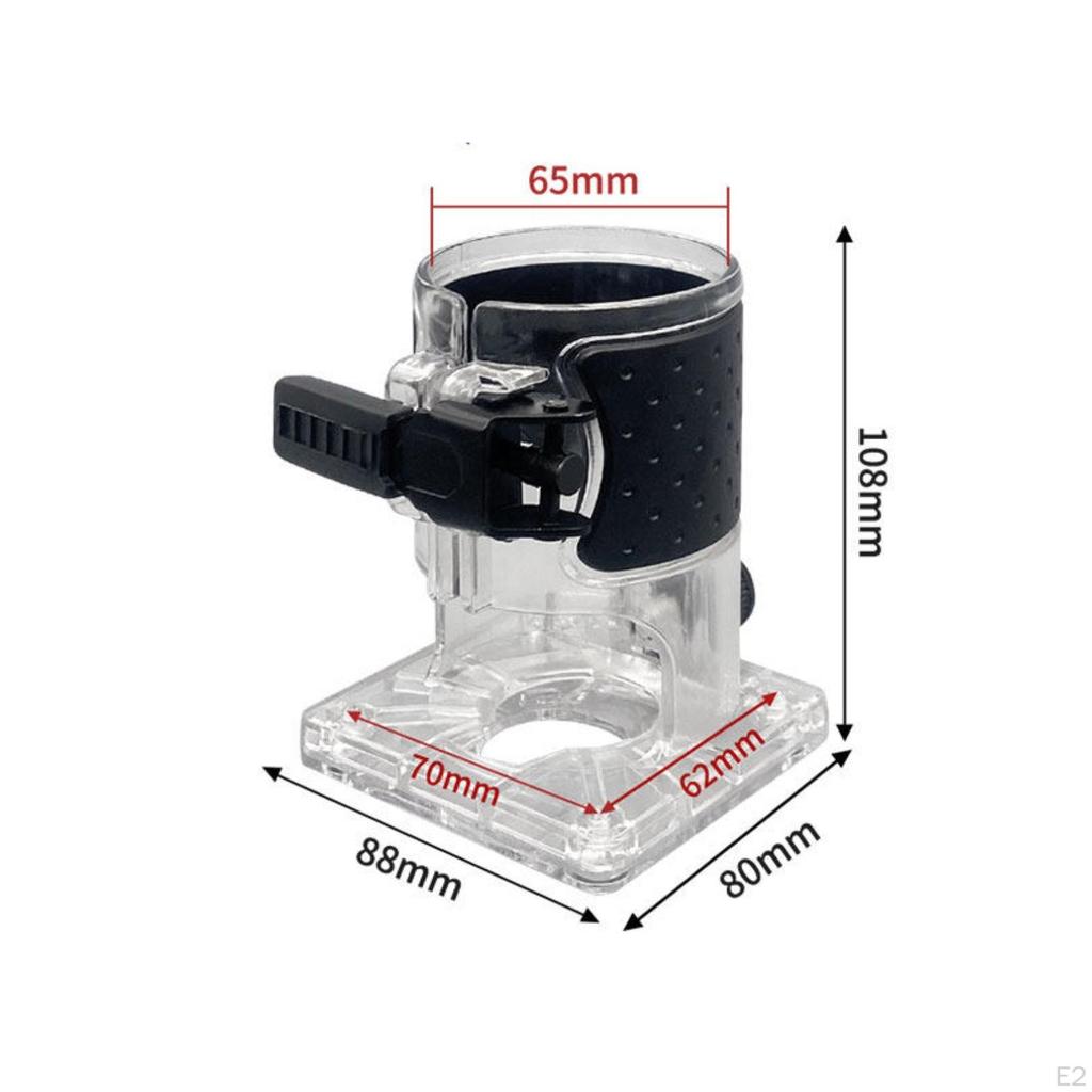 Transparent Trimmer Base Router Sturdy Construction Handheld Trimming Protector for