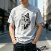 Vintage Wild Wolf The Hunter Letter Graphic Tshirt Unisex Unisex Unisex 100 Cotton Short Sleeve Tee Casual Street Top Daily Summer