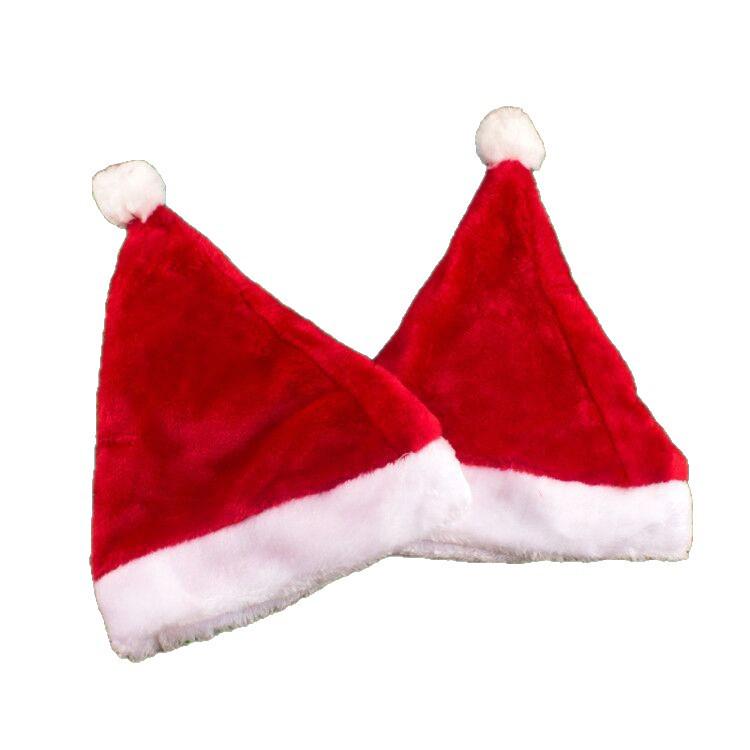 Plush Christmas Hat for Kids & Adults - Thick, Festive Santa Hat Gift & Decoration