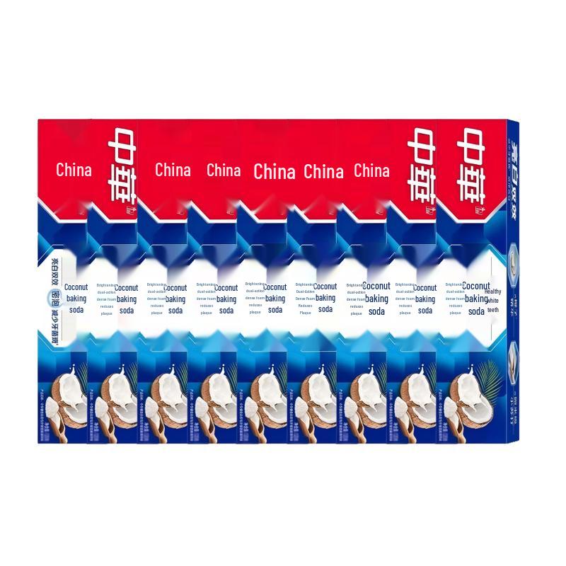 Zhonghua Пенообразная зубная паста для здоровых белых зубов, Мята и Кокос Пищевая сода