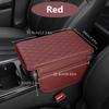 1pc Universal Car Armrest Heightening Pad with Side Storage Bag: PU Leather for Enhanced Comfort Easy Installation and Fit