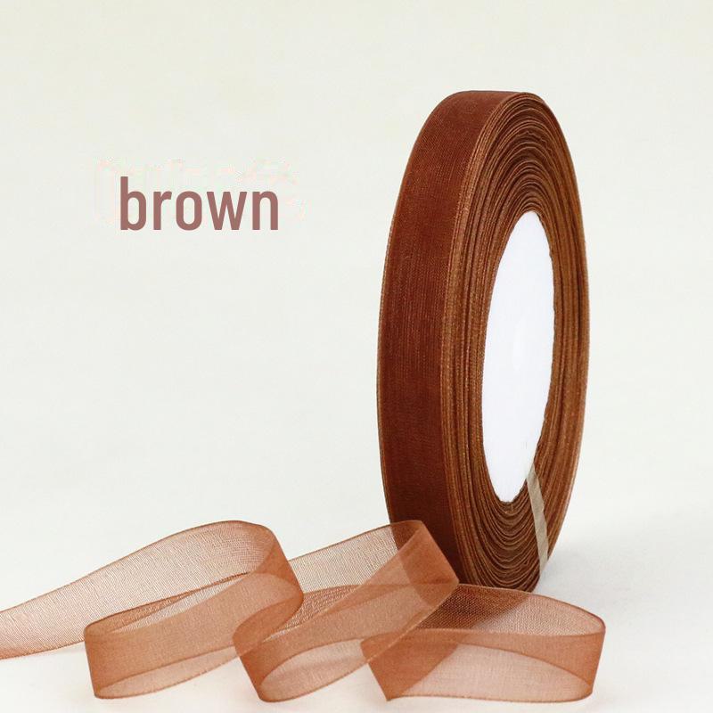 Snow Yarn Ribbon – 1.2cm Decorative Bow for Gift Boxes, Festivals & DIY, 45m