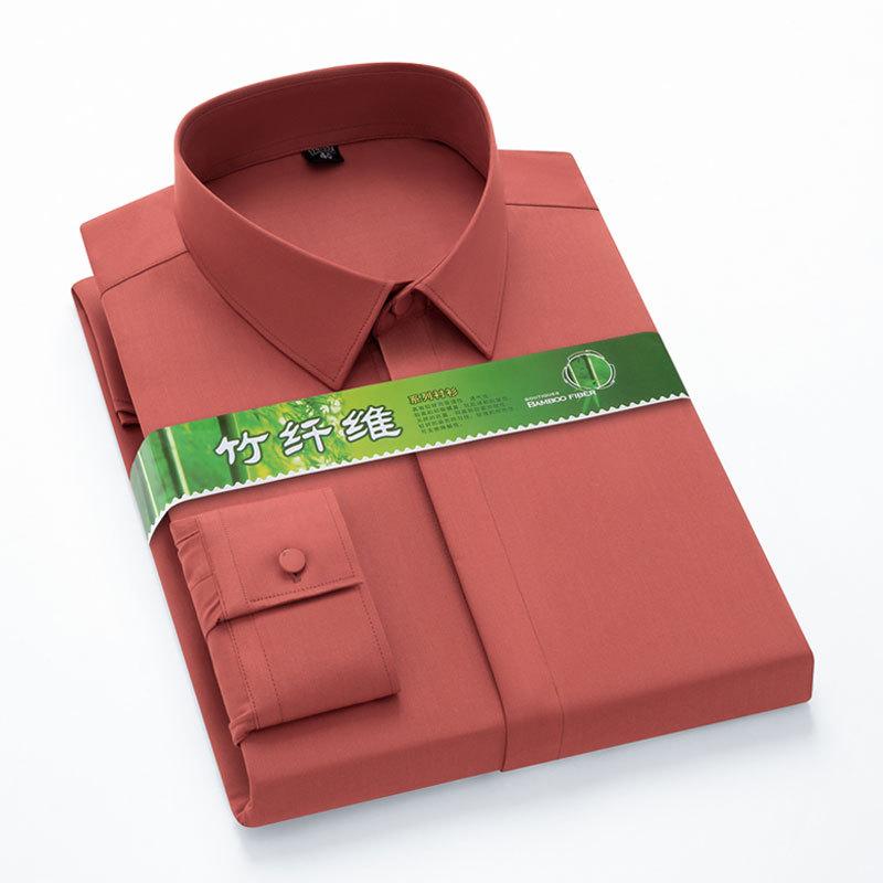 

Новая Качественная Мужская Рубашка Против Морщин с Длинными Рукавами, Платье-Рубашка для Мужчин, Приталенная Camisa Social, Деловая Блузка, Рубашка в Полоску 6XL 7XL 47